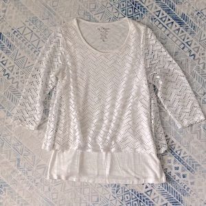 Chico’s White Lace Top